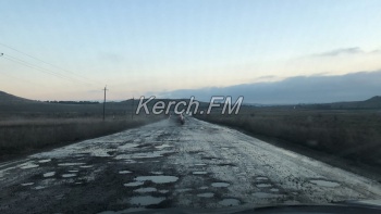 Новости » Общество: Дорога в Курортное -  испытание для автомобиля и водителя