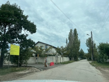 Новости » Общество: Переулок Междугородный в Керчи перекрыли