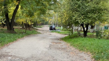 Новости » Общество: Керчане просят заасфальтировать дорогу около детского сада №52