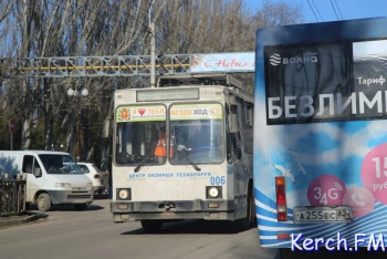 Новости » Общество: В Керчи на сегодня изменили схему движения троллейбусов