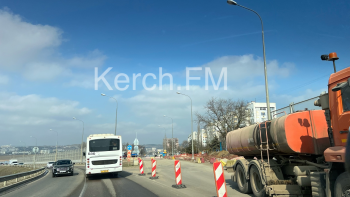 Новости » Общество: На Верхнем Солнечном перекрыли часть дороги