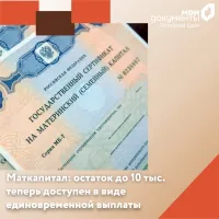 Новости » Общество: Остаток маткапитала теперь можно получить в виде единовременной выплаты