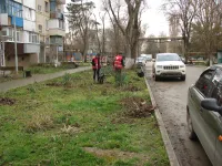 Новости » Общество: Жилой район Старого стеклотарного завода приводят в порядок