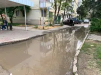 Новости » Общество: Керченские подходы и переходы подтопило после дождей