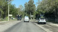 В Керчи на Кирова продолжают укладывать асфальт