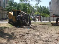 Новости » Общество: В Керчи продолжается укладка нового магистрального водовода