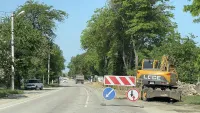 Новости » Общество: В Капканах частично ограничено движение транспорта по одной полосе