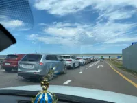 Сегодня вечером попасть в Керчь со стороны Симферополя было затруднительно