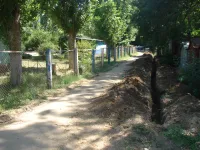 Новости » Общество: Благоустройство аллеи к школе № 26 в Керчи: после дождей к детскому саду не подойти