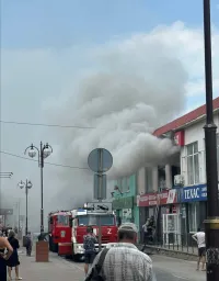 На Советской в Керчи горел магазин