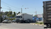 Новости » Общество: На кольце около автовокзала затор на дороге