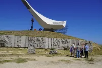 Новости » Общество: Память приводят в порядок: в Керчи реставрируют мемориал Эльтигенскому десанту