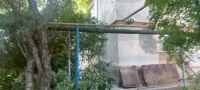 Новости » Криминал и ЧП: В МКД по Вокзальной площади, 5 в Керчи обрушился балкон