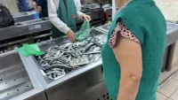 В рыбном корпусе на центральном рынке в Керчи сегодня было так