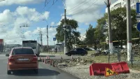 Новости » Общество: Водоканал Керчи не спешит асфальтировать дорогу на Камыш-Бурунском шоссе