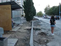 На остановке "Военкомат" в Керчи делают специальный заездной карман
