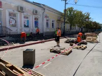 Новости » Общество: На Козлова в Керчи сделают тротуары с возможностью комфортного проезда для маломобильных граждан