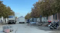 Новости » Общество: Улицу Козлова в Керчи перекрыли полностью