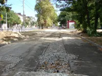 На дороге-дублере Генерала Петрова в Керчи водоканал убрал яму