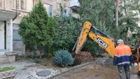 У дома по Кирова, 163 в Керчи произошел порыв водовода