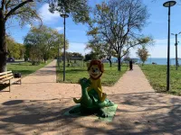 Новости » Общество: Зона отдыха "Черепашка" в Керчи. Последние дни октября