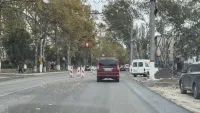 На Горького уложили первый слой асфальта