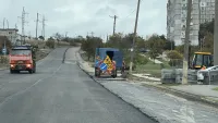 В Керчи на Индустриальном шоссе появился новый асфальт