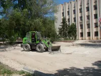 У школы искусств в Керчи рабочих не видно несколько дней