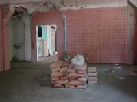 В правой части библиотеки Некрасова в Керчи залили новые полы