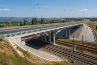 Новости » Общество: Мост в районе Аршинцево в Керчи модернизируют