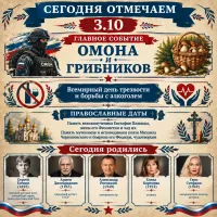 Новости » Общество: 3 октября - День ОМОНа и грибников