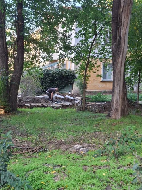 В Керчи продолжается благоустройство улиц Суворова и Розы Люксембург