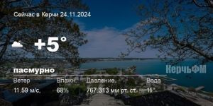 Новости: Погода в Керчи 24 ноября