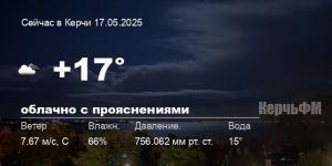 Новости: Погода в Керчи 17 мая