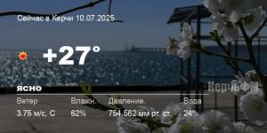 Новости: Погода в Керчи 10 июля