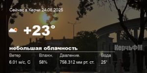 Погода в Керчи 24 августа