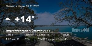 Погода в Керчи 09 ноября