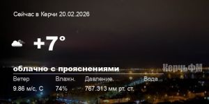 Новости: Погода в Керчи 20 февраля