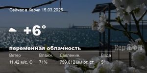 Новости: Погода в Керчи 15 марта