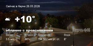 Погода в Керчи 26 марта