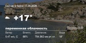 Новости: Погода в Керчи 17 мая