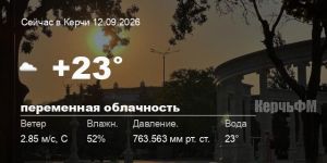 Погода в Керчи 12 сентября