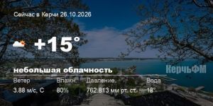 Погода в Керчи 26 октября