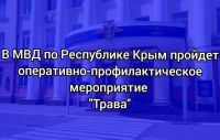 В МВД по Республике Крым пройдет оперативно-профилактическое мероприятие «Трава»