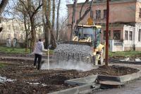 Новости: На улице Энгельса приступили к обустройству тротуаров