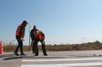 В районе Нижней Жуковки нанесли дорожную разметку
